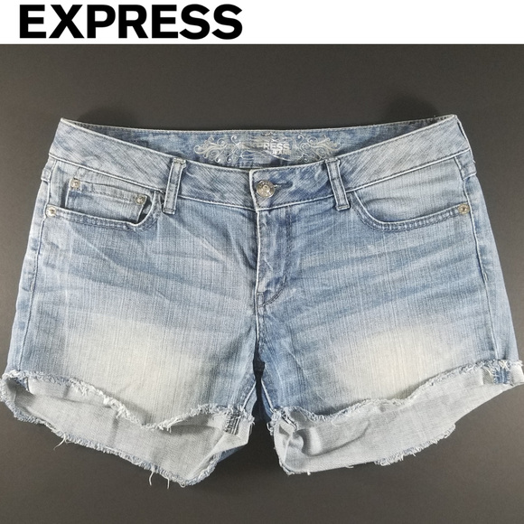 Express Pants - Short Express Jeans Boyfriend Blue Size 12